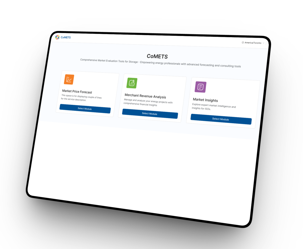 CoMETS platform on tablet